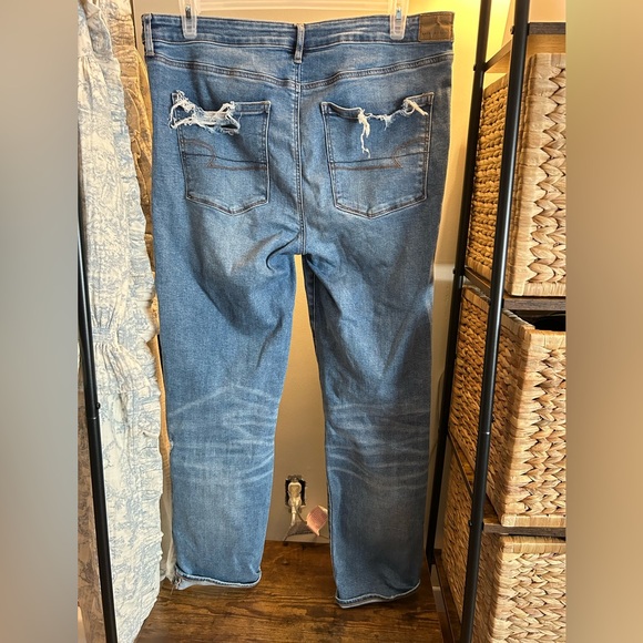 American Eagle distressed slim straight jeans (tall inseam) - Picture 3 of 5